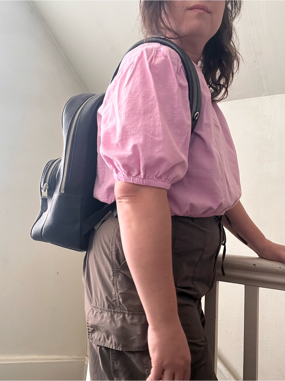 Coach black pebbled leather backpack - Picture 6 of 6